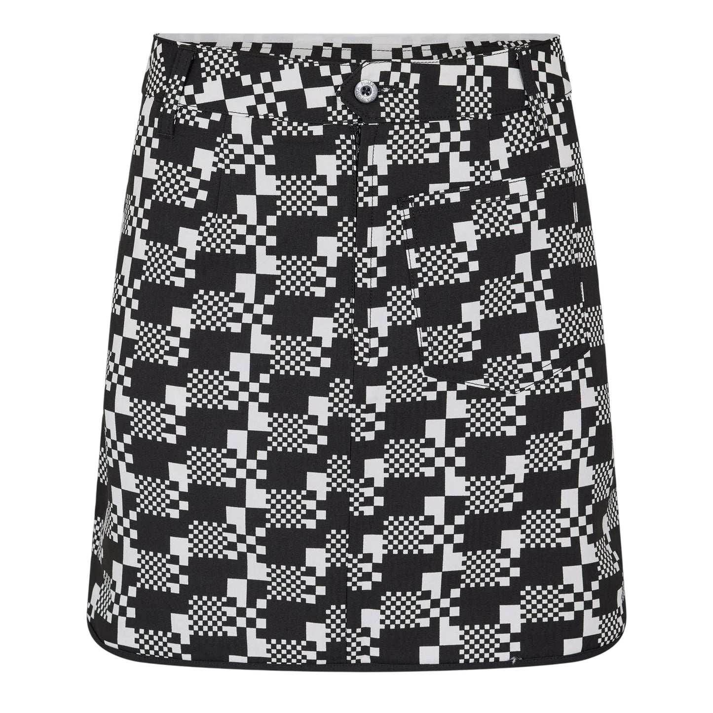 Black - Front - Puma Womens-Ladies Houndstooth Golf Skort