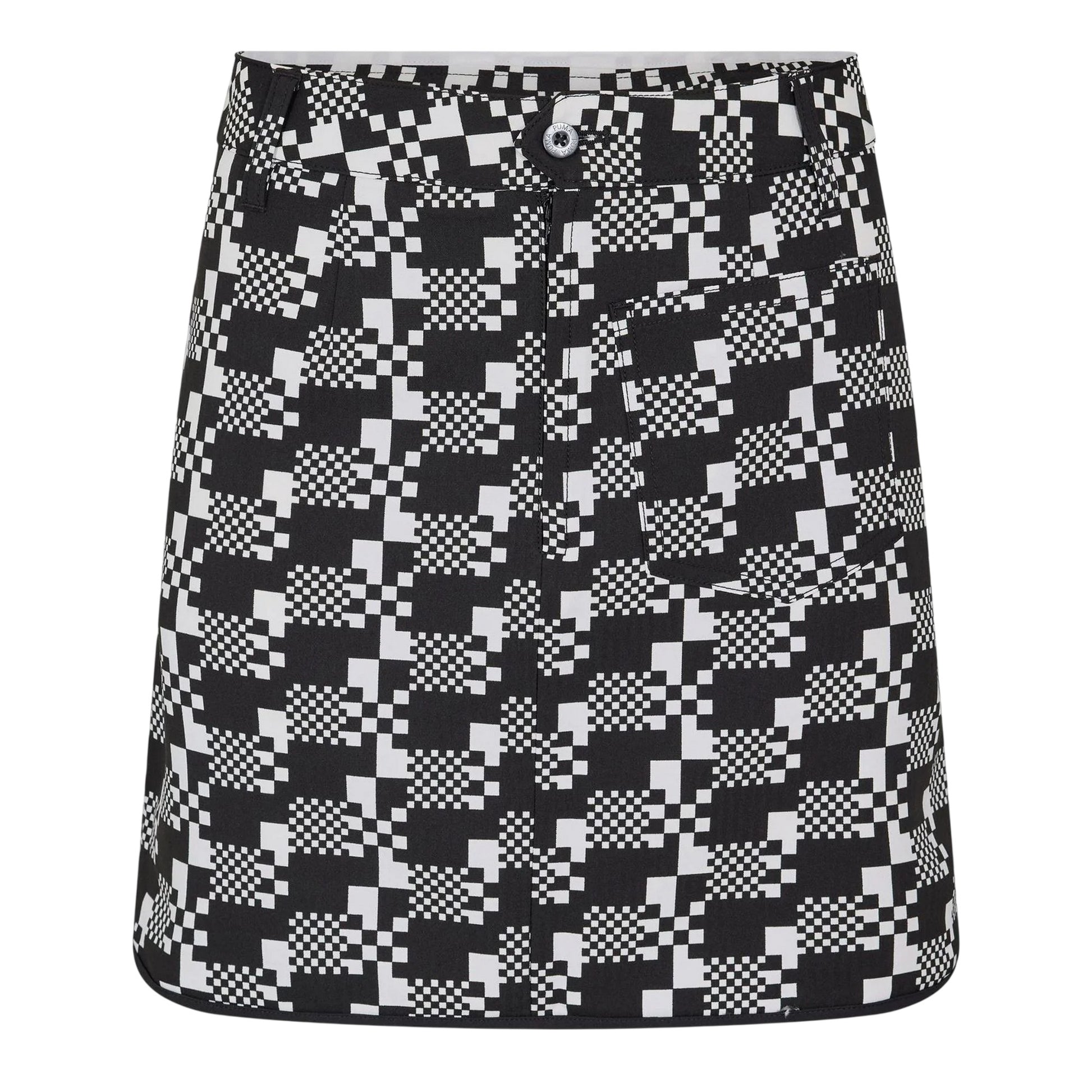 Black - Front - Puma Womens-Ladies Houndstooth Golf Skort