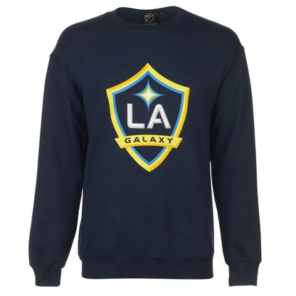Blue - Front - LA Galaxy Mens Logo Crew Neck Sweatshirt