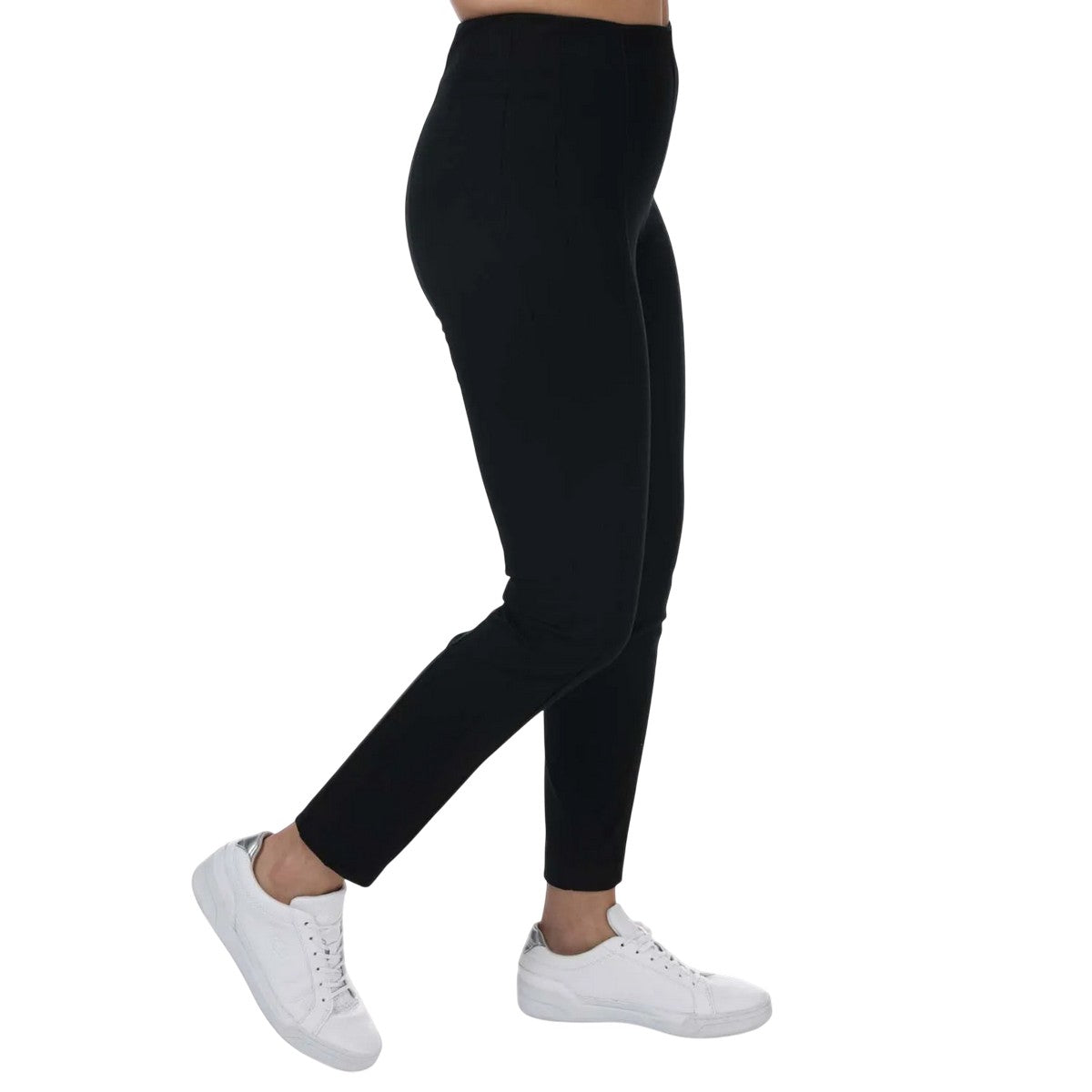 Black - Side - Tommy Hilfiger Womens-Ladies Essential High Waist Trousers