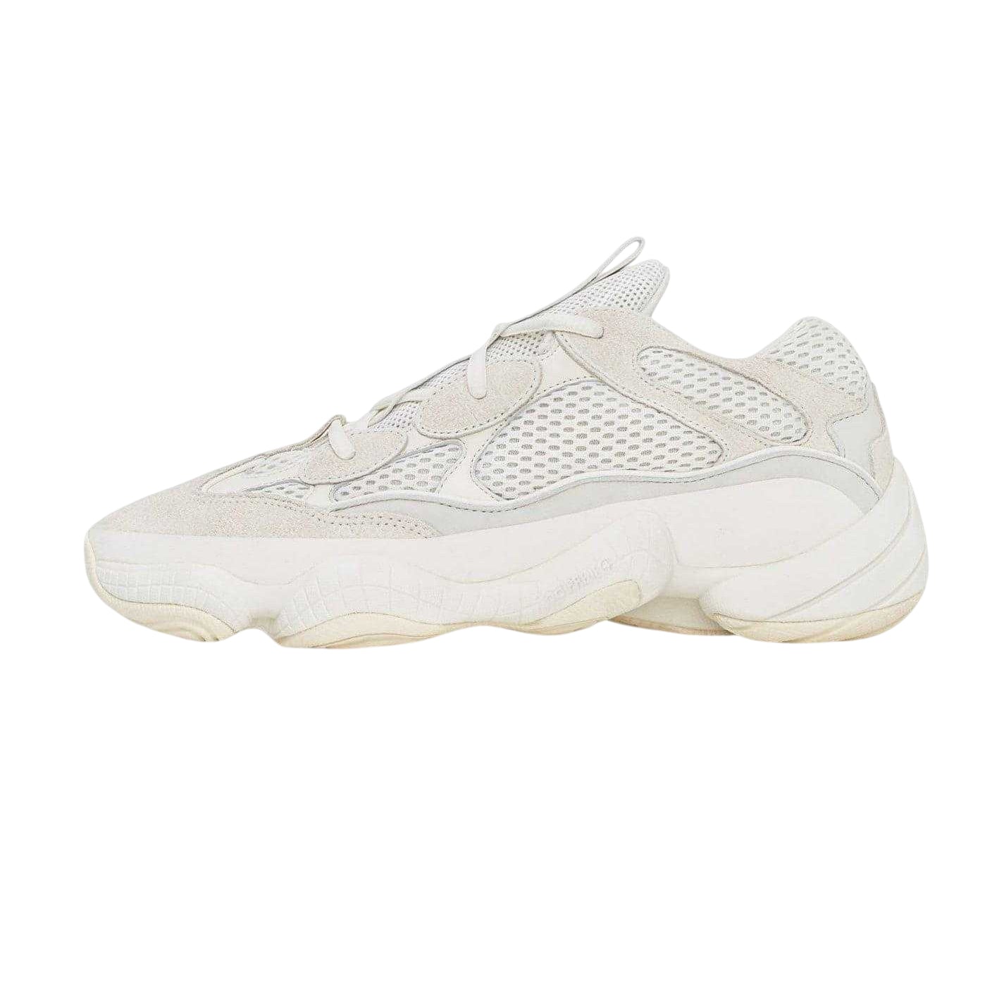 Unboxed White - Side - Yeezy Childrens-Kids 500 Suede Casual Trainers