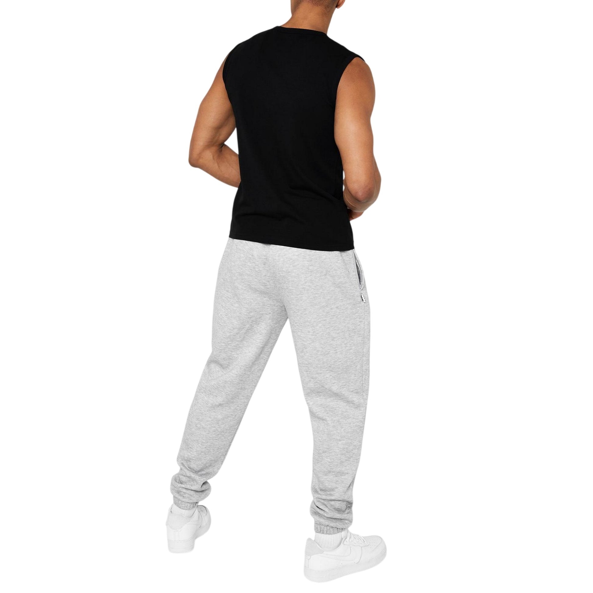 Black - Lifestyle - Lonsdale Mens Plain Sleeveless Vest Top