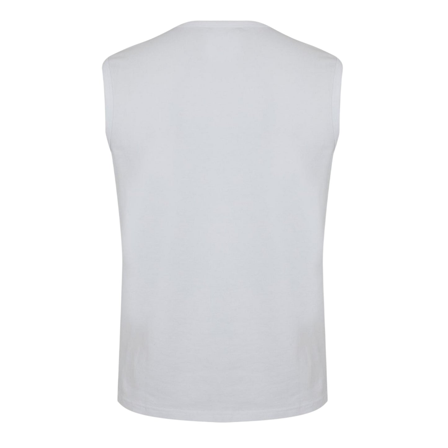 White - Back - Lonsdale Mens Plain Sleeveless Vest Top