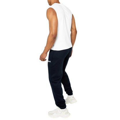 White - Pack Shot - Lonsdale Mens Plain Sleeveless Vest Top
