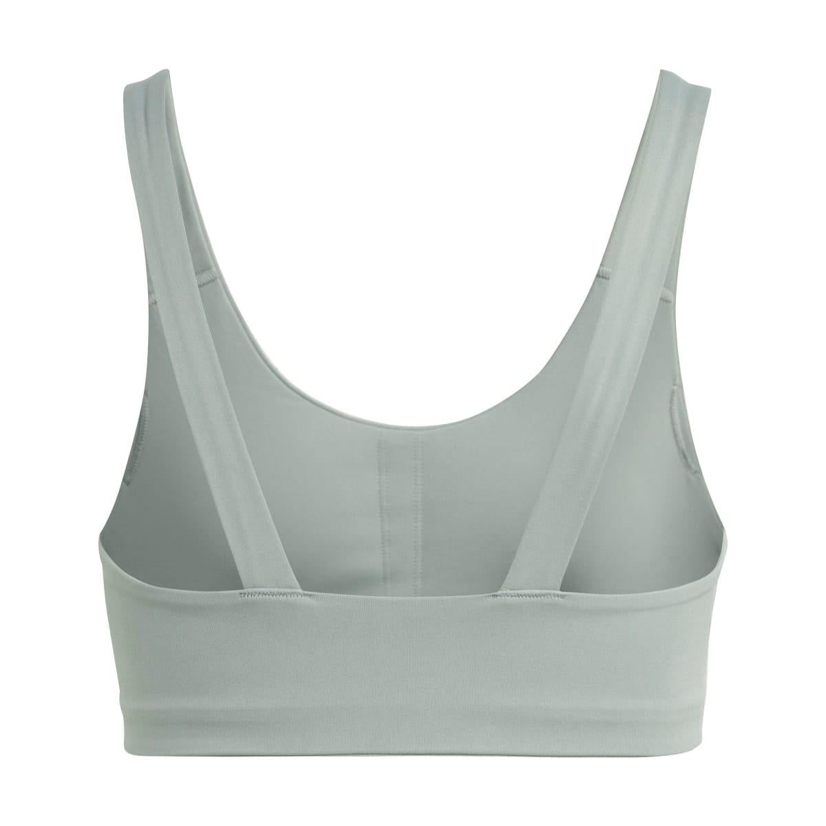 Silver - Back - Adidas Womens-Ladies Medium Support Sports Bra