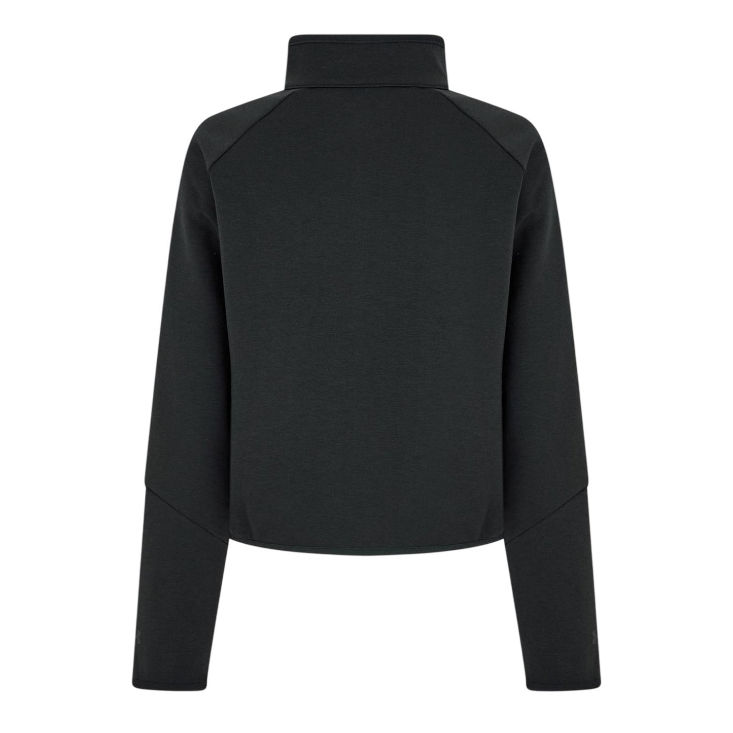 Black - Back - Under Armour Womens-Ladies Unstoppable Fleece Quarter Zip Regular Sweatshirt