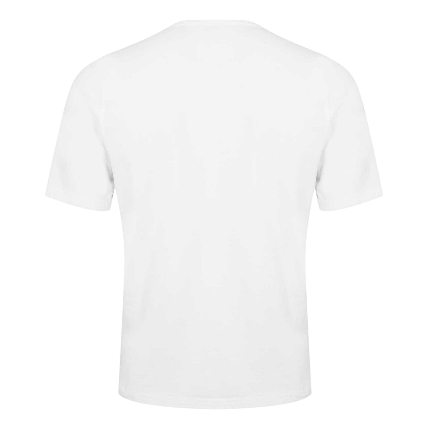 White - Back - Lonsdale Mens Plain Crew Neck T-Shirt