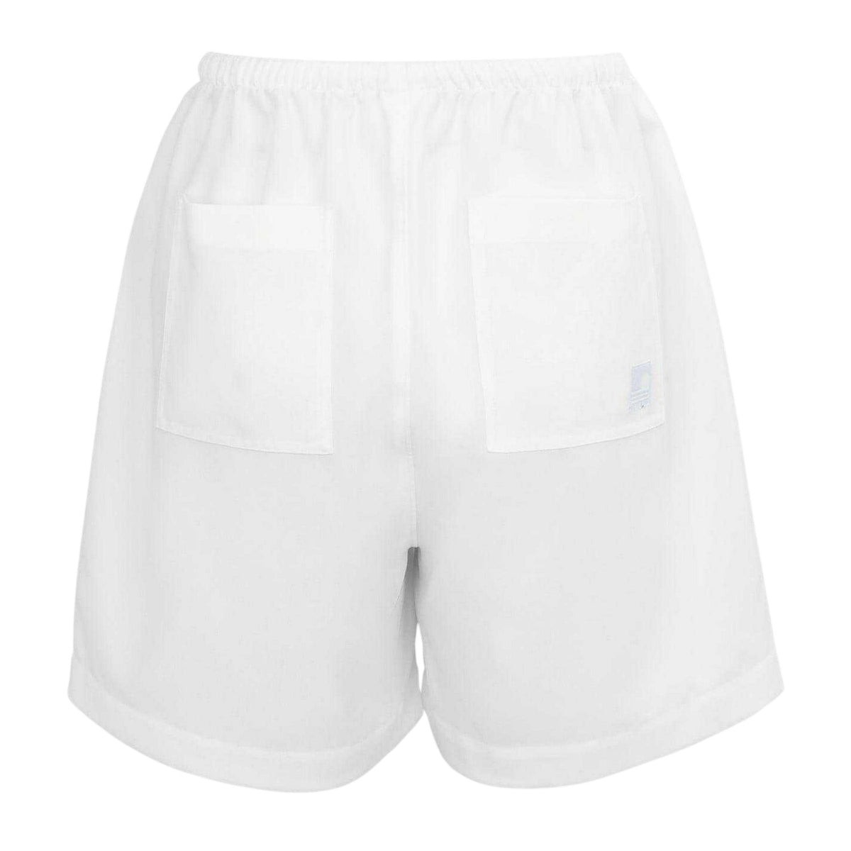 White - Back - SoulCal Womens-Ladies Linen Shorts