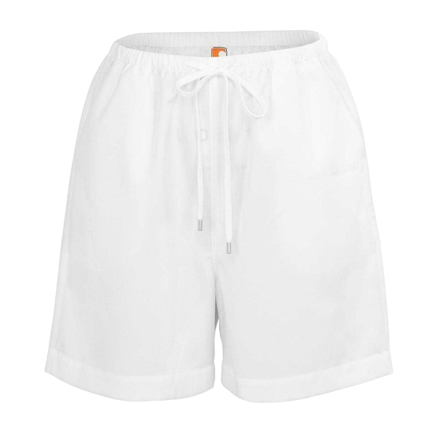 White - Front - SoulCal Womens-Ladies Linen Shorts