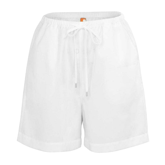 White - Front - SoulCal Womens-Ladies Linen Shorts