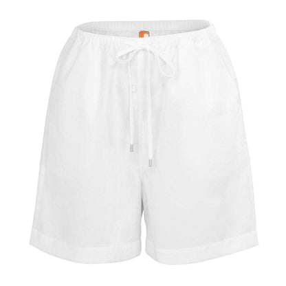 White - Front - SoulCal Womens-Ladies Linen Shorts