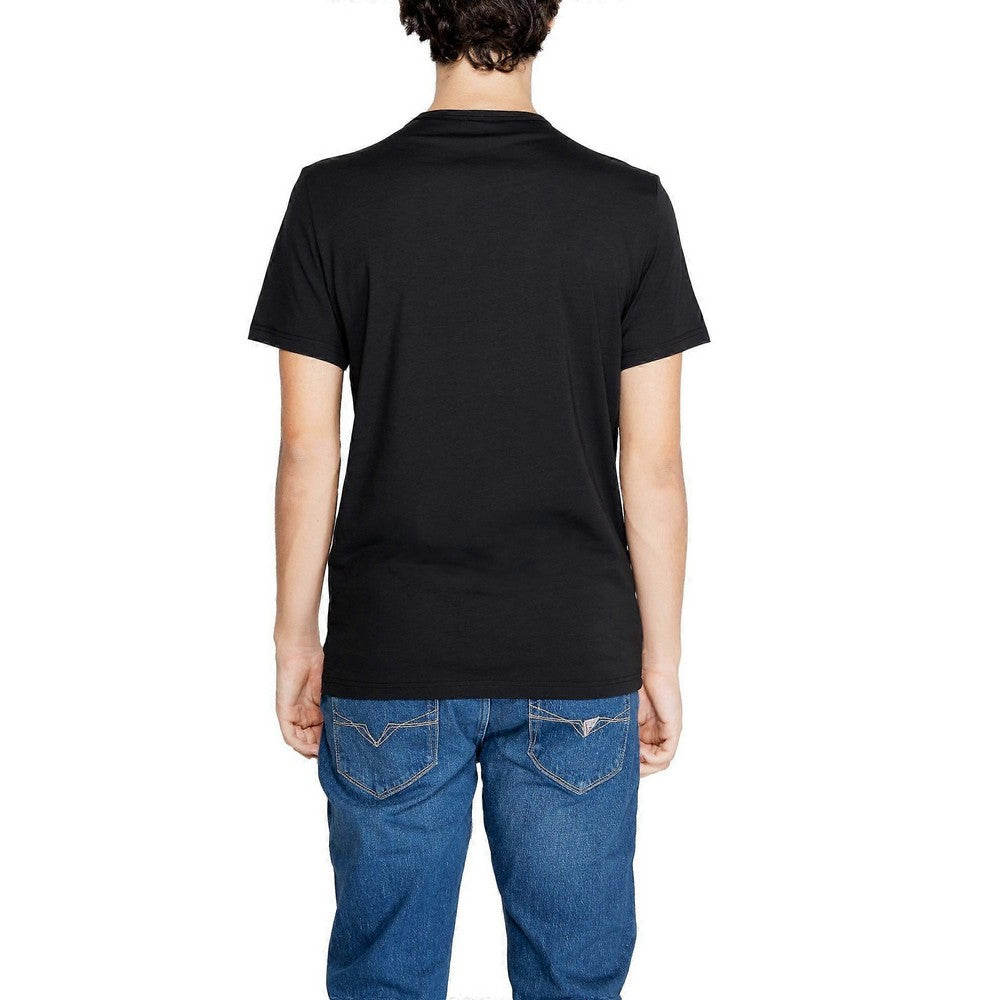 Black - Back - Emporio Armani Mens Crew Neck T-Shirt (Pack of 2)