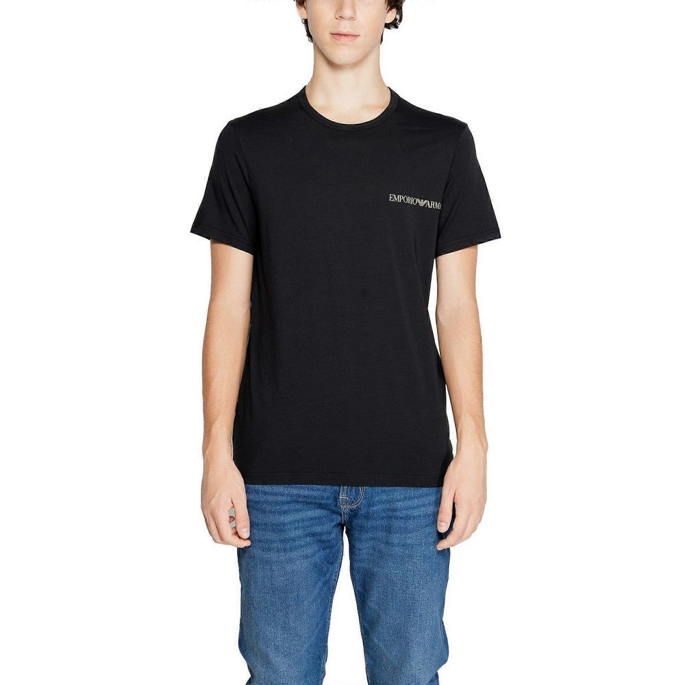 Black - Lifestyle - Emporio Armani Mens Crew Neck T-Shirt (Pack of 2)