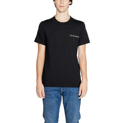 Black - Lifestyle - Emporio Armani Mens Crew Neck T-Shirt (Pack of 2)