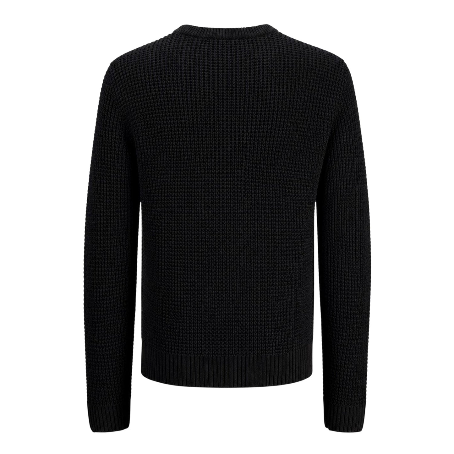 Black - Back - Jack And Jones Childrens-Kids Long-Sleeved Sweater Top