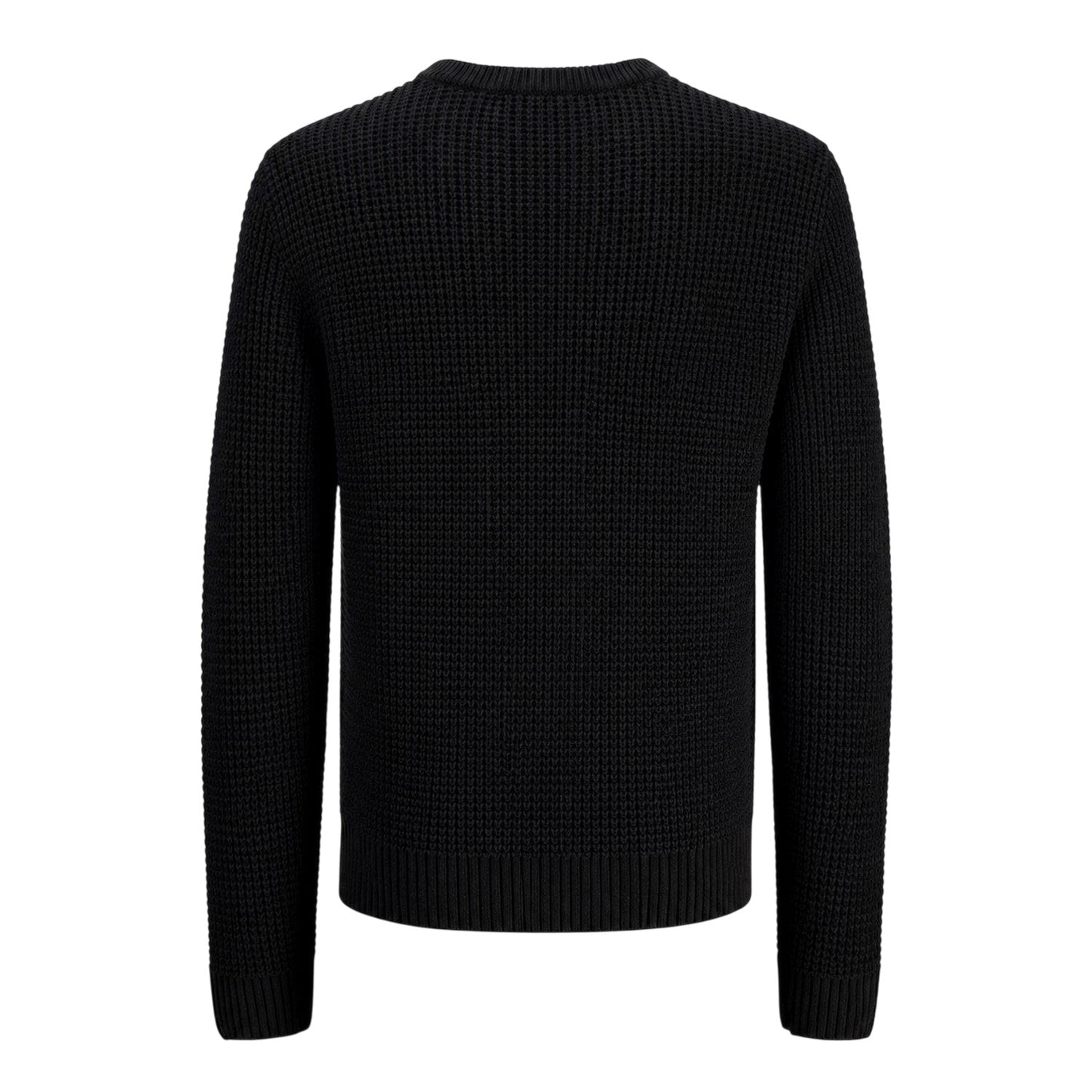 Black - Back - Jack And Jones Childrens-Kids Long-Sleeved Sweater Top