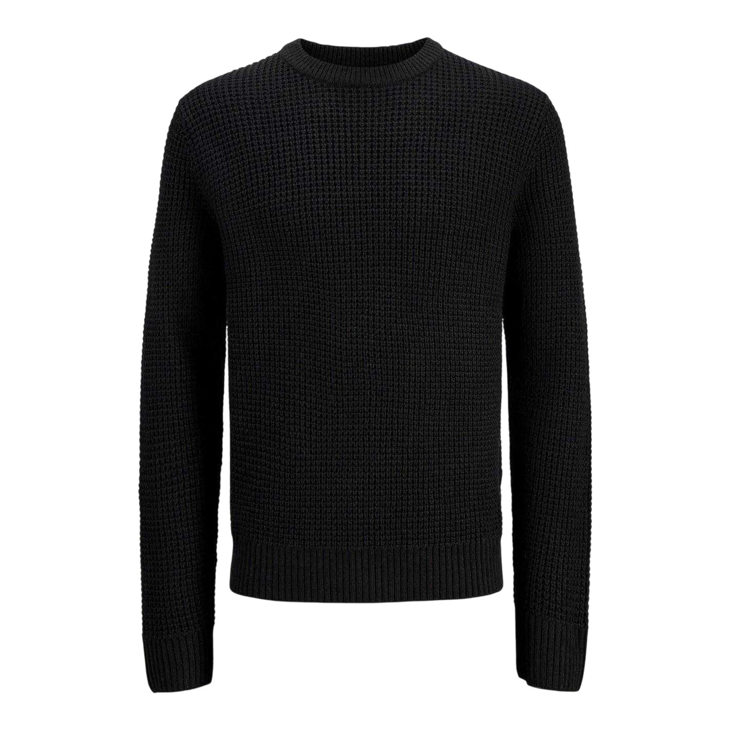 Black - Front - Jack And Jones Childrens-Kids Long-Sleeved Sweater Top