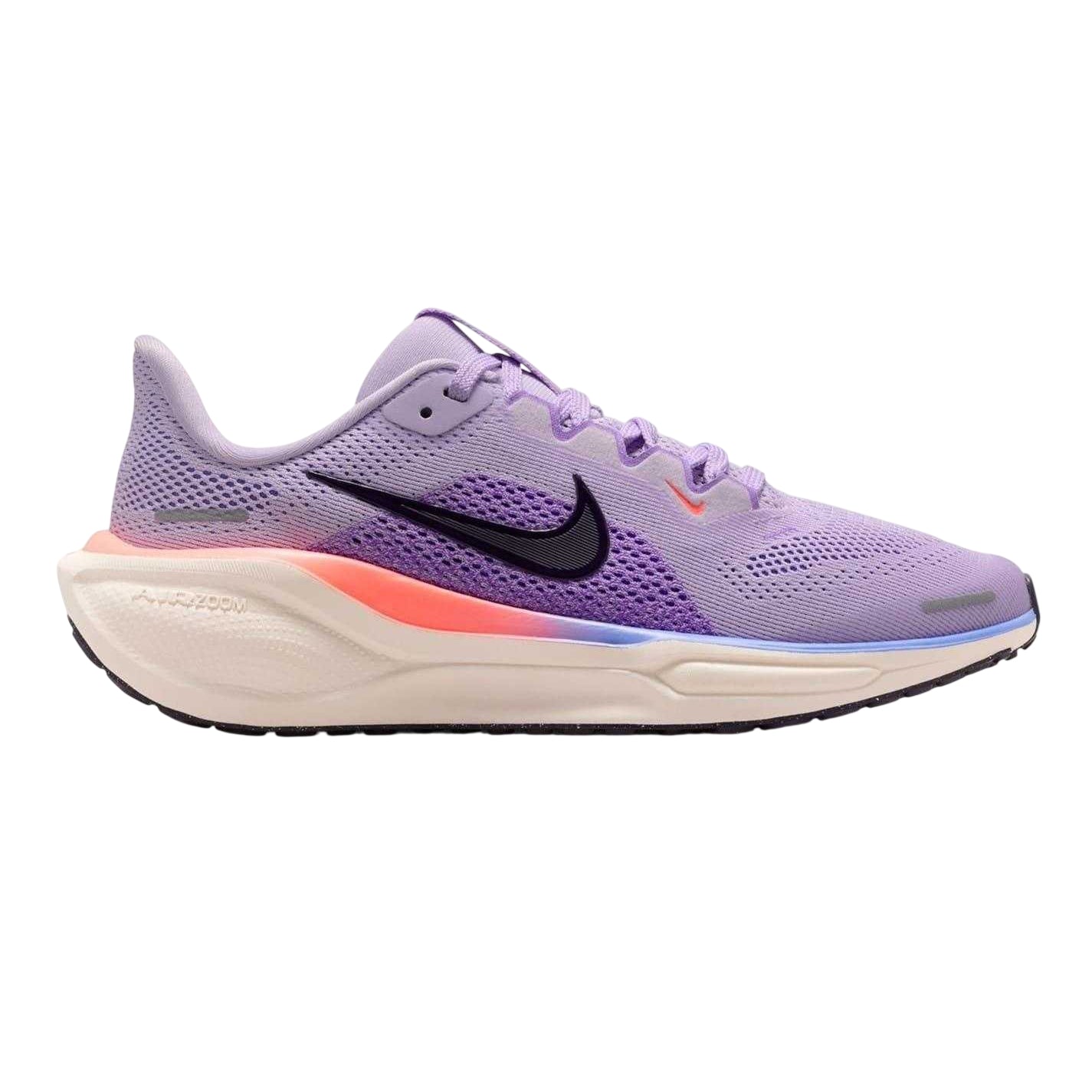Violet-Purple - Front - Nike Childrens-Kids Air Zoom Pegasus 41 Road Running Shoes
