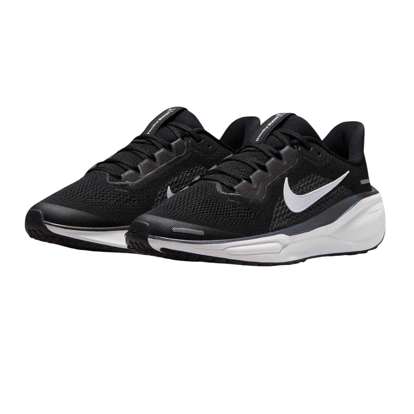 Black-White - Pack Shot - Nike Childrens-Kids Air Zoom Pegasus 41 Road Running Shoes
