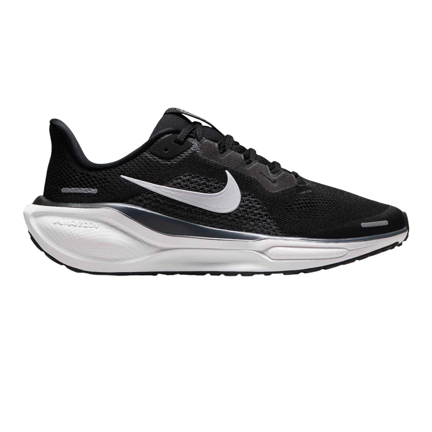 Black-White - Front - Nike Childrens-Kids Air Zoom Pegasus 41 Road Running Shoes