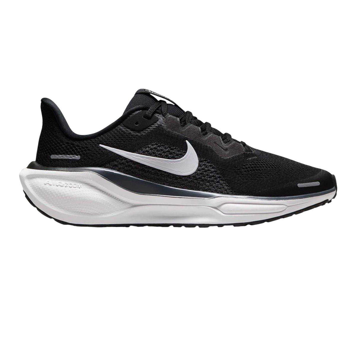 Black-White - Front - Nike Childrens-Kids Air Zoom Pegasus 41 Road Running Shoes