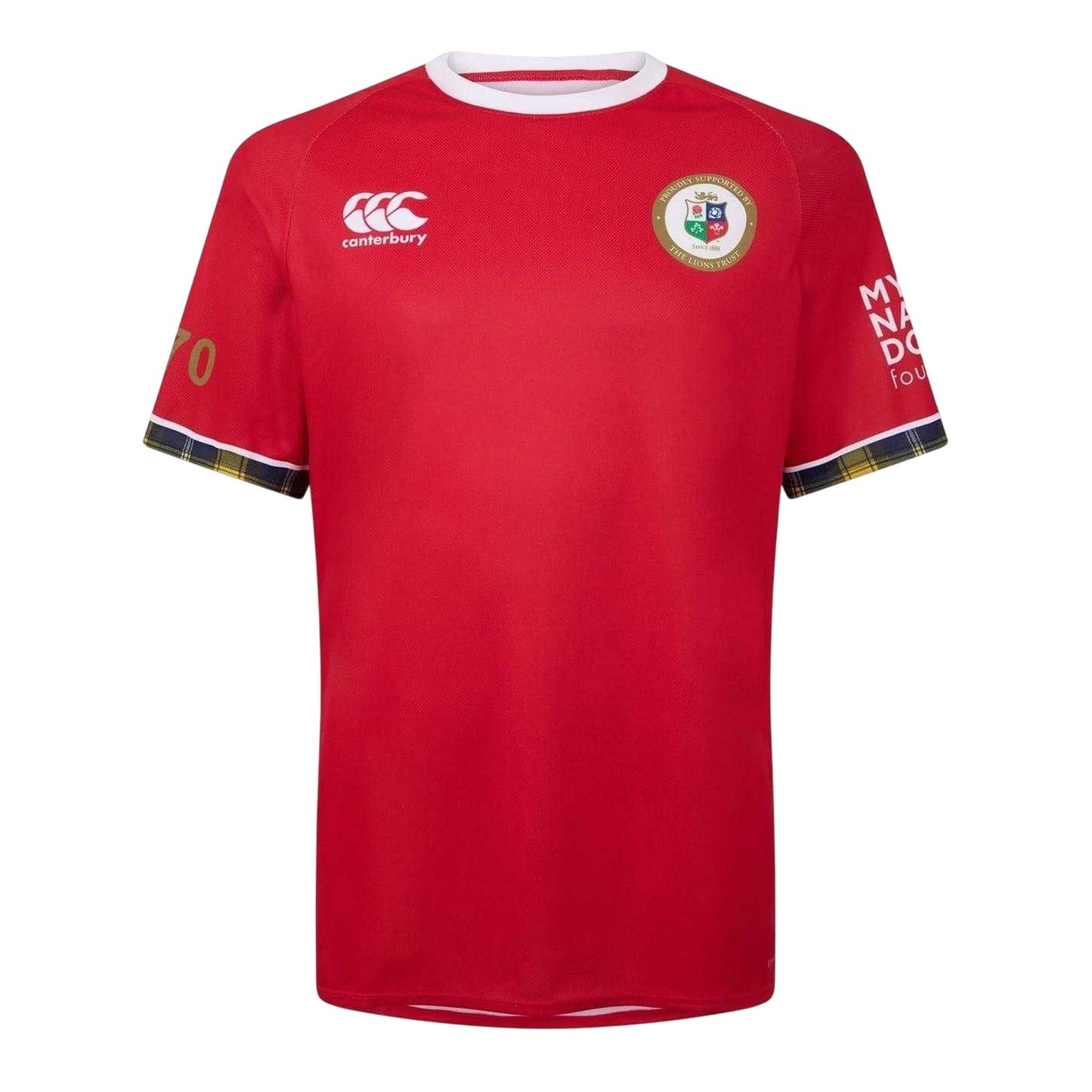 Red - Front - Canterbury Mens 2025 British & Irish Lions Rugby Shirt