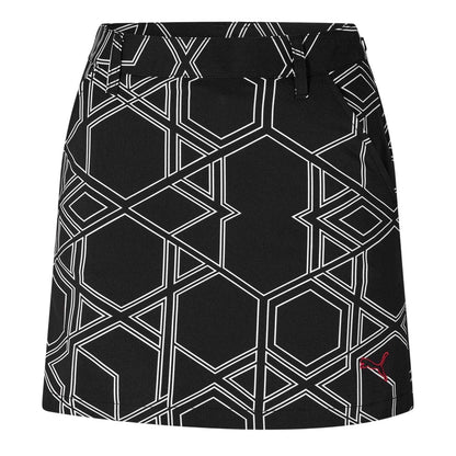 Black - Front - Puma Womens-Ladies Geometric Golf Skort