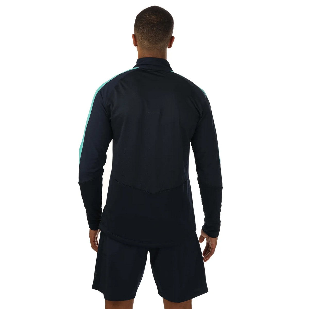 Navy - Back - Umbro Mens Pro Training Hybrid Drill Top