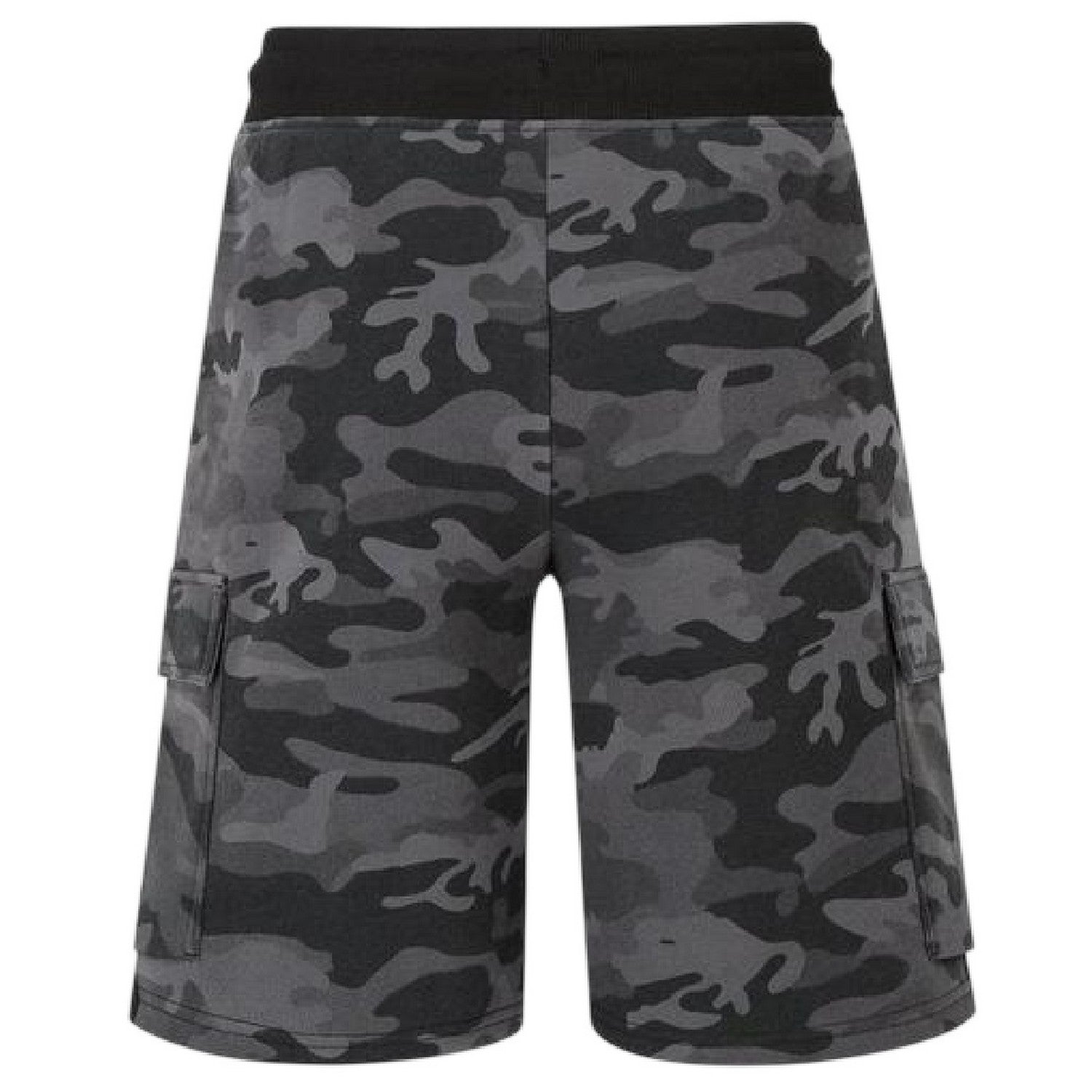 Black Camo - Back - Everlast Mens Camouflage Cargo Shorts
