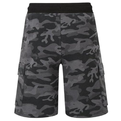 Black Camo - Back - Everlast Mens Camouflage Cargo Shorts