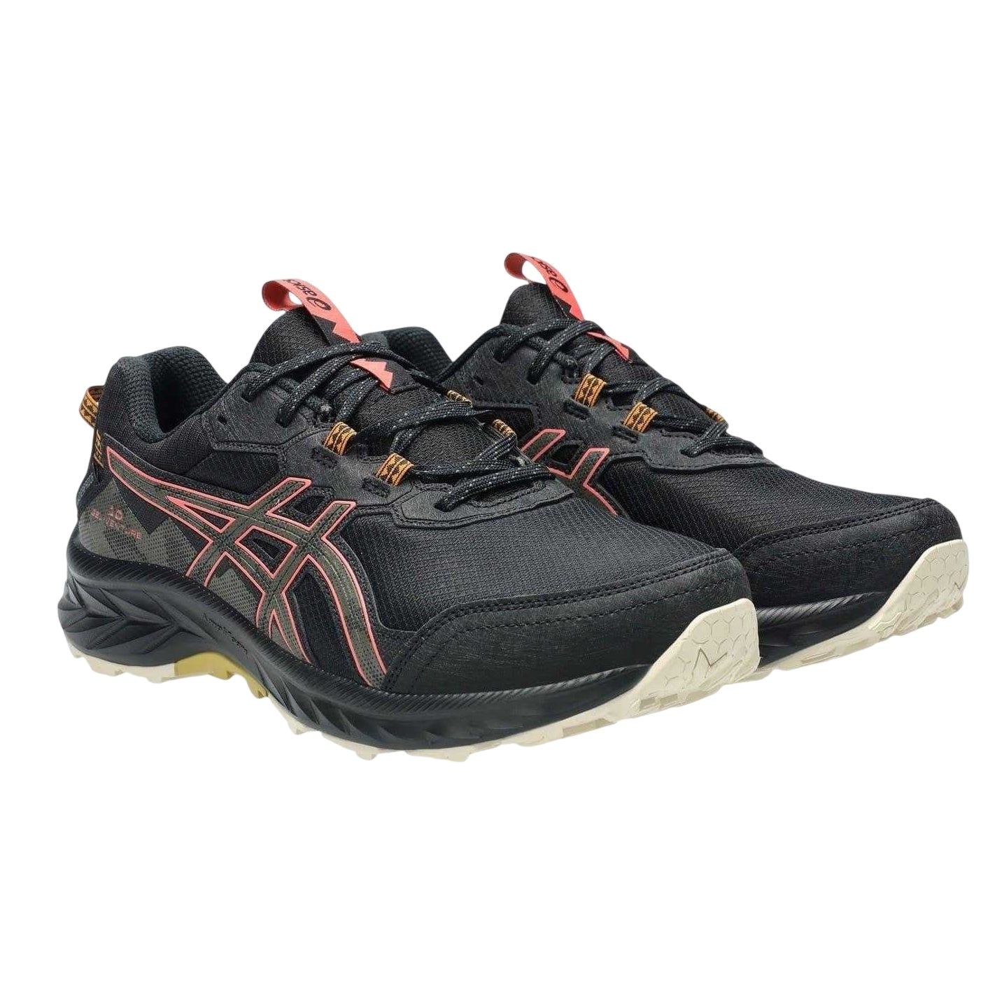 Black-Stone - Pack Shot - Asics Womens-Ladies Gel Venture Waterproof Trainers