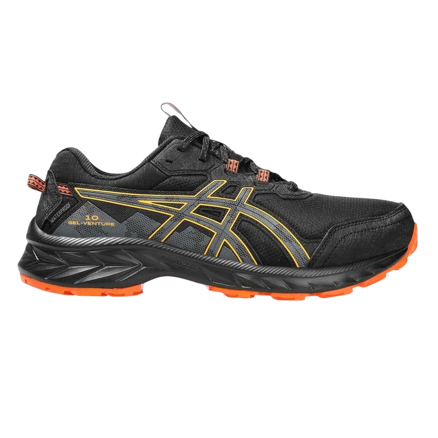 Black-Grey - Front - Asics Womens-Ladies Gel Venture Waterproof Trainers