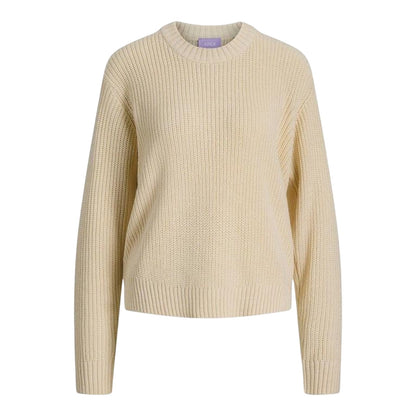 Moonbeam - Front - JJXX Womens-Ladies Knitted Crew Neck Raglan Jumper