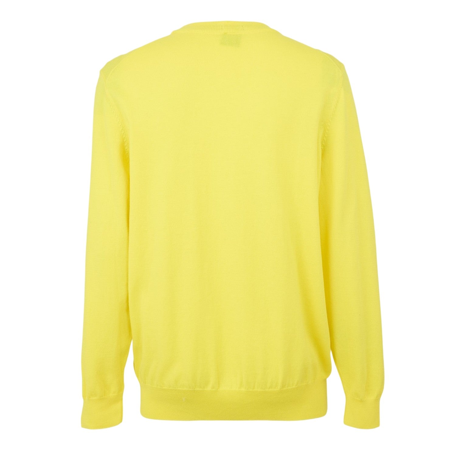 Bright Yellow - Back - Boss Mens Pascas Woven Jumper