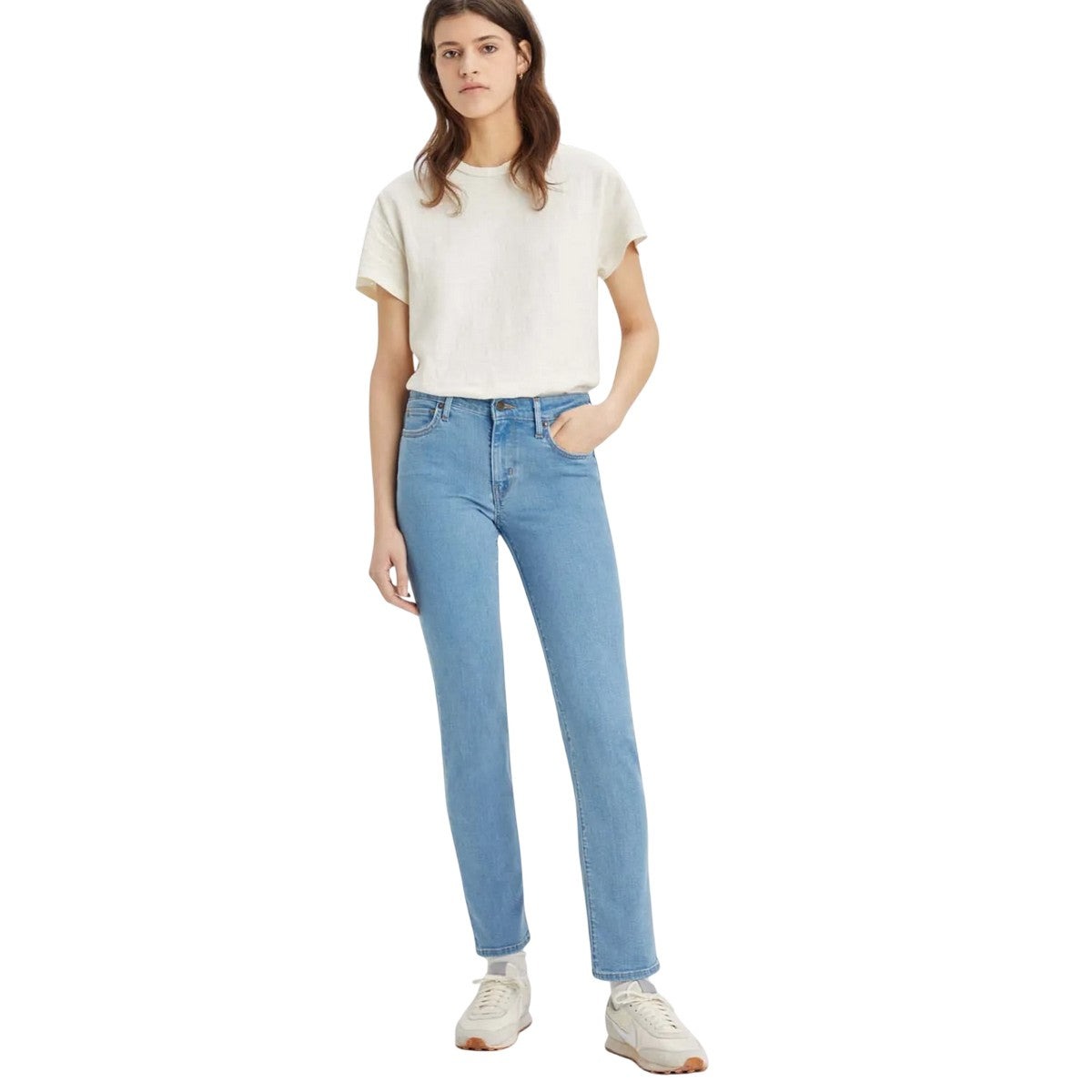 Denim - Pack Shot - Levis Womens-Ladies 712 Slim Jeans