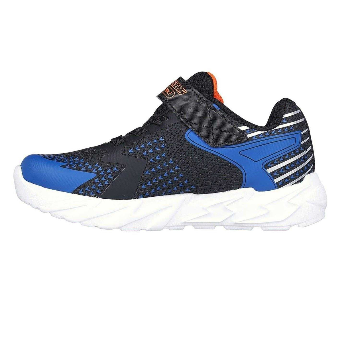 Blue - Side - Skechers Boys S Lights Trainers
