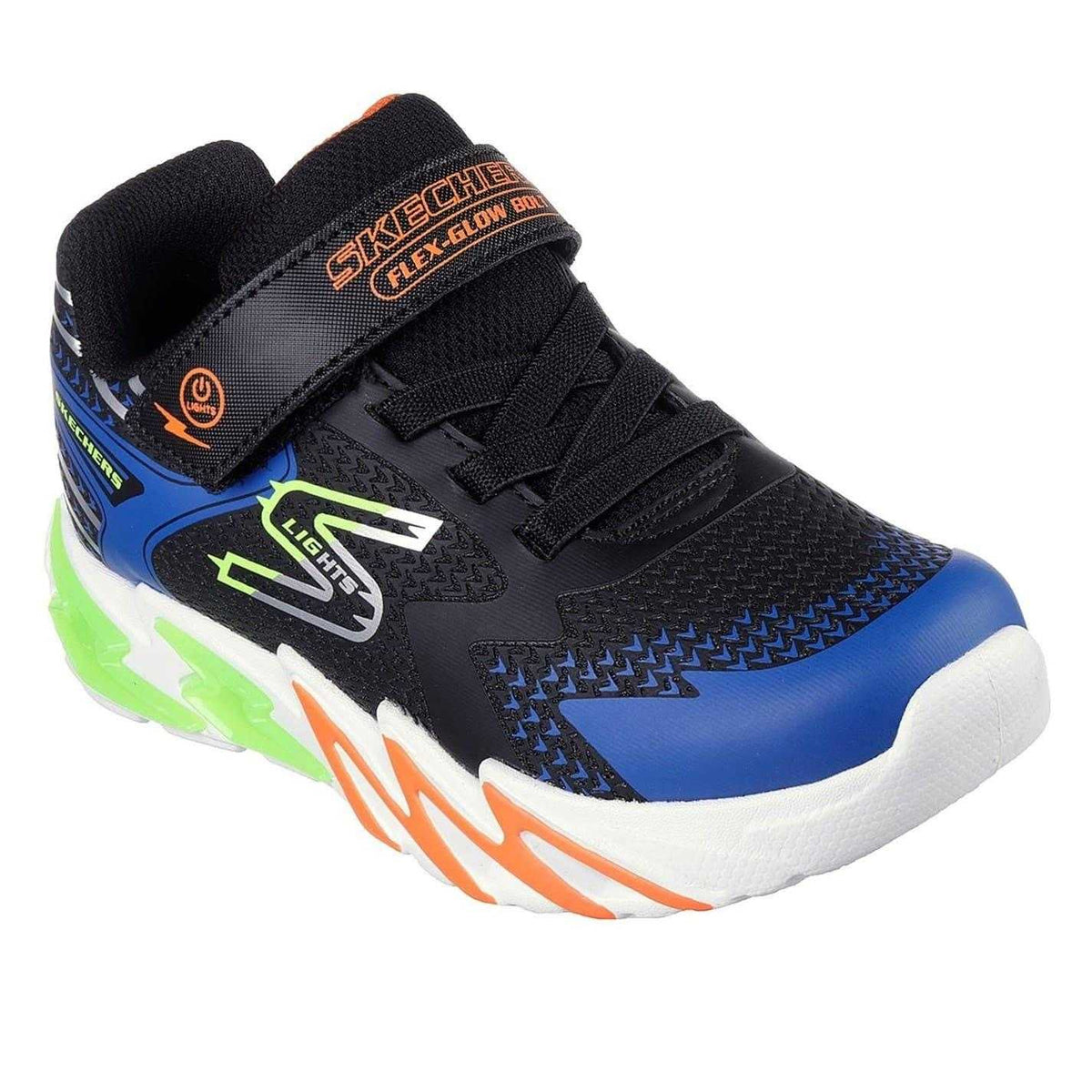 Blue - Pack Shot - Skechers Boys S Lights Trainers