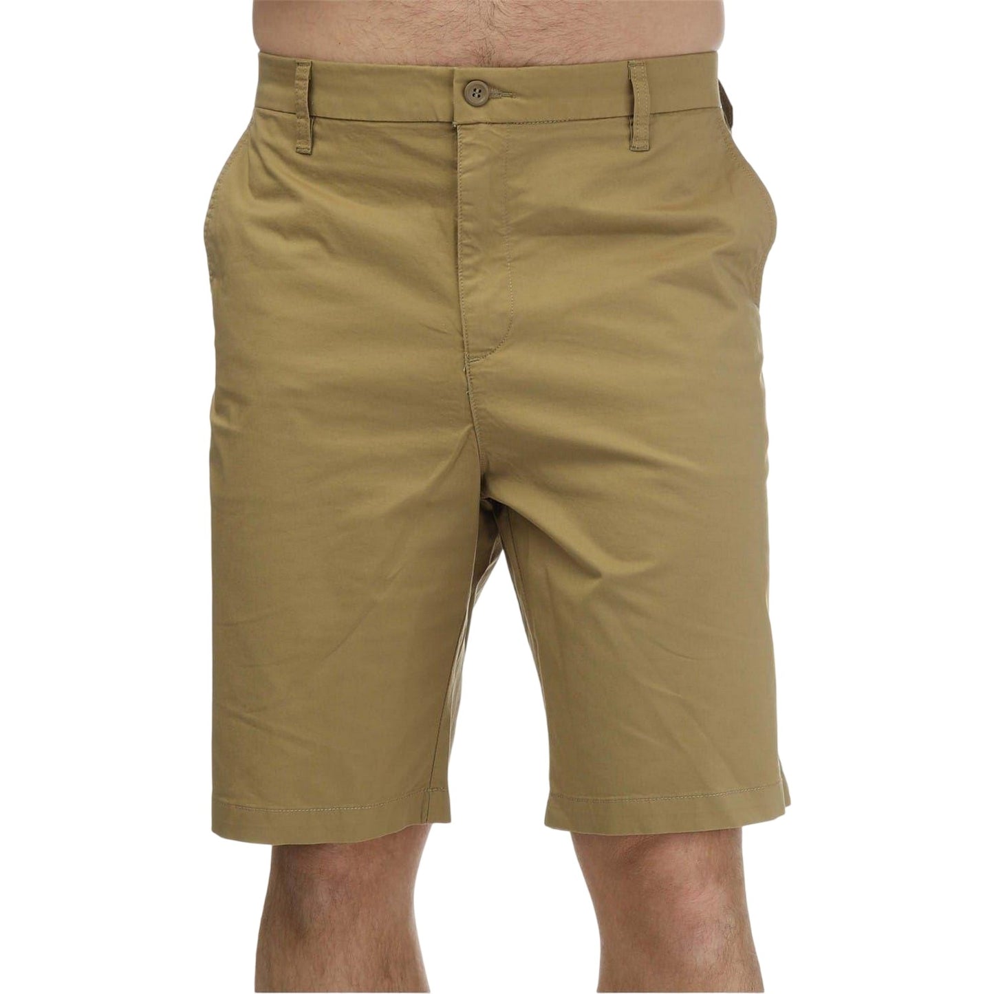Brown - Front - Dockers Mens Ultimate Chino Shorts