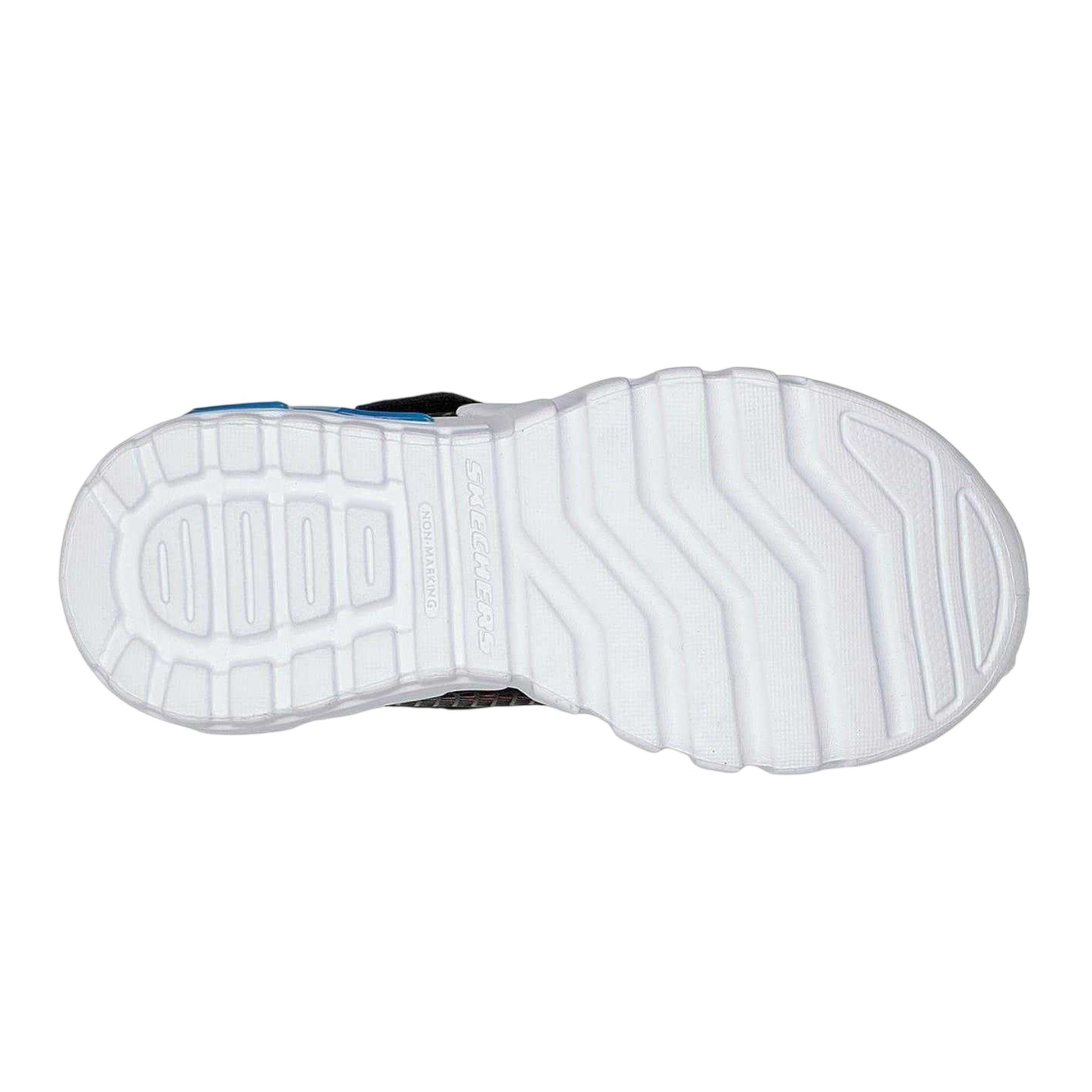 Black Blue - Lifestyle - Skechers Boys Flex-Glow Light Up Trainers