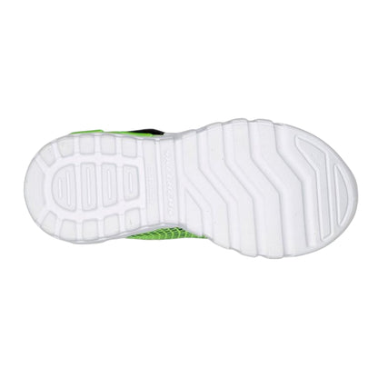 Lime-Black - Lifestyle - Skechers Boys Flex-Glow Light Up Trainers
