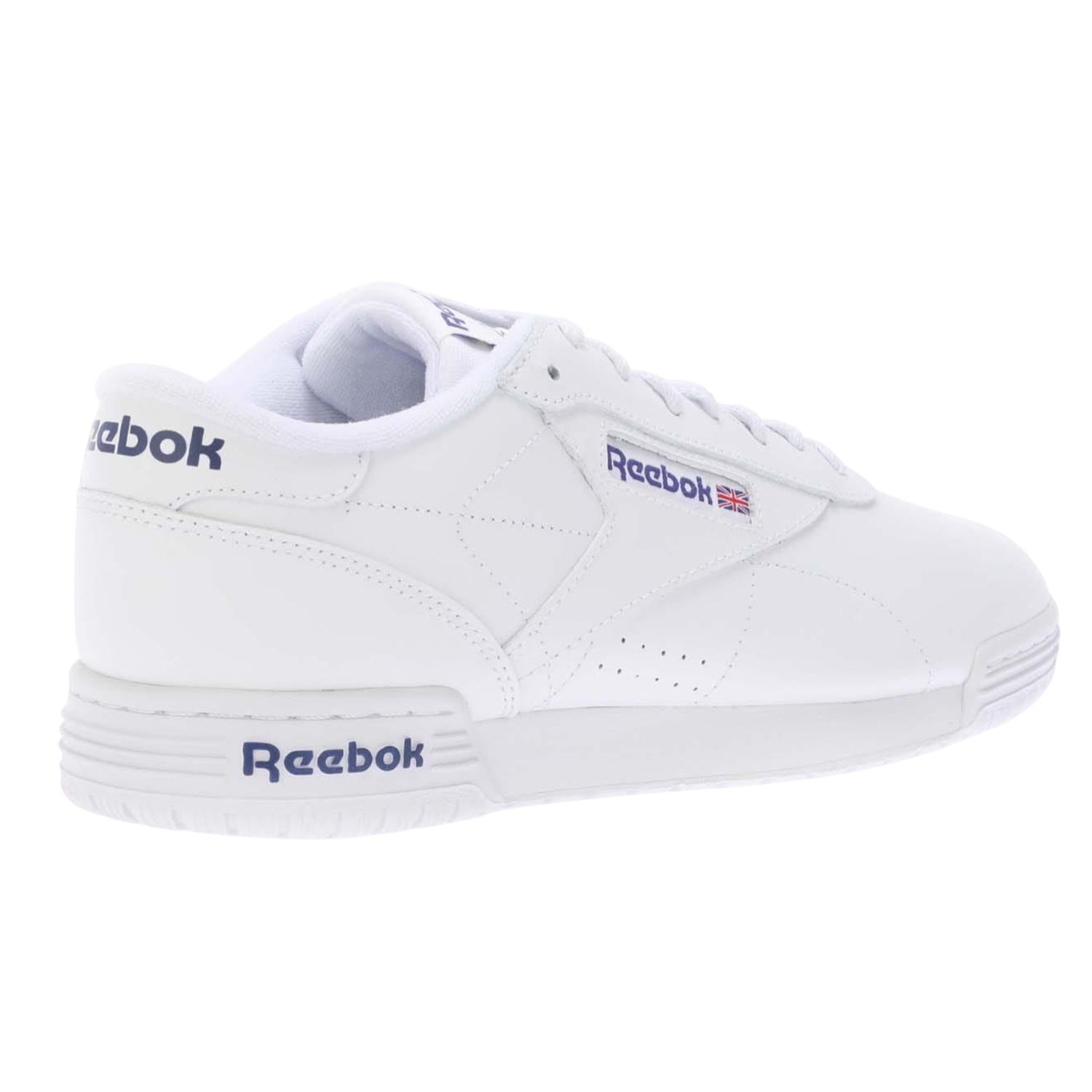 White - Back - Reebok Unisex Adult Ex-O-Fit Lo Clean Logo Leather Trainers