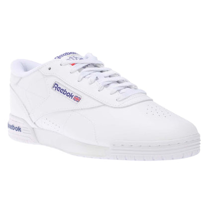 White - Front - Reebok Unisex Adult Ex-O-Fit Lo Clean Logo Leather Trainers