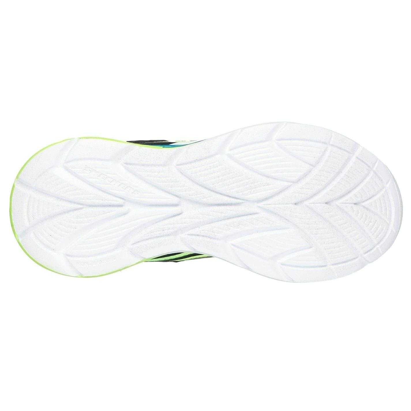 Black-Blue - Back - Skechers Boys Flex-GlowUltra Light Up Trainers