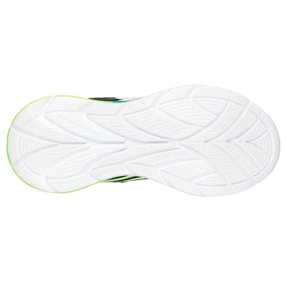 Black-Blue - Back - Skechers Boys Flex-GlowUltra Light Up Trainers