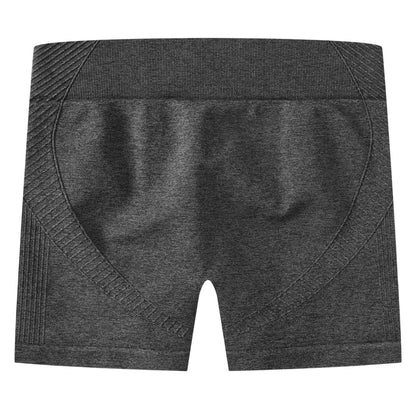 Charcoal - Back - USA Pro Childrens-Kids Seamless Cycling Shorts