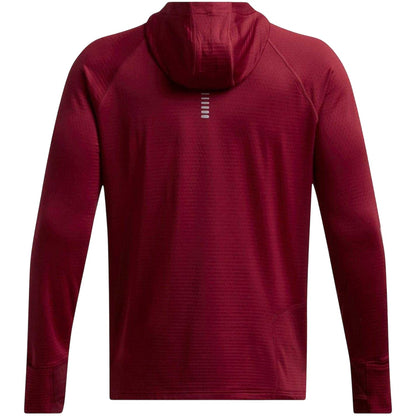 Red - Back - Under Armour Mens UA Launch Elite Pullover Hoodie