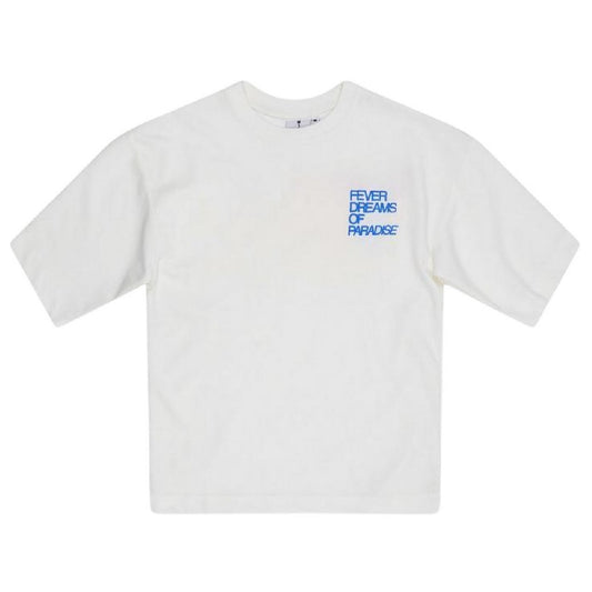Off White - Front - Rose London Mens Heavyweight T-Shirt