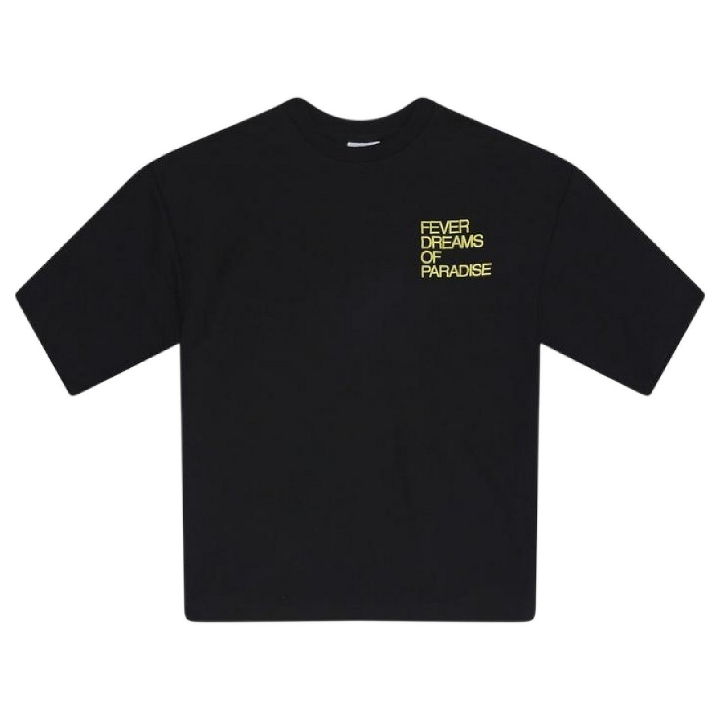 Black - Front - Rose London Mens Heavyweight T-Shirt