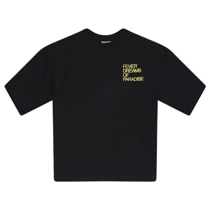 Black - Front - Rose London Mens Heavyweight T-Shirt