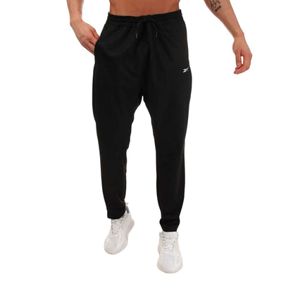 Black - Front - Reebok Mens Workout Ready Jogging Bottoms